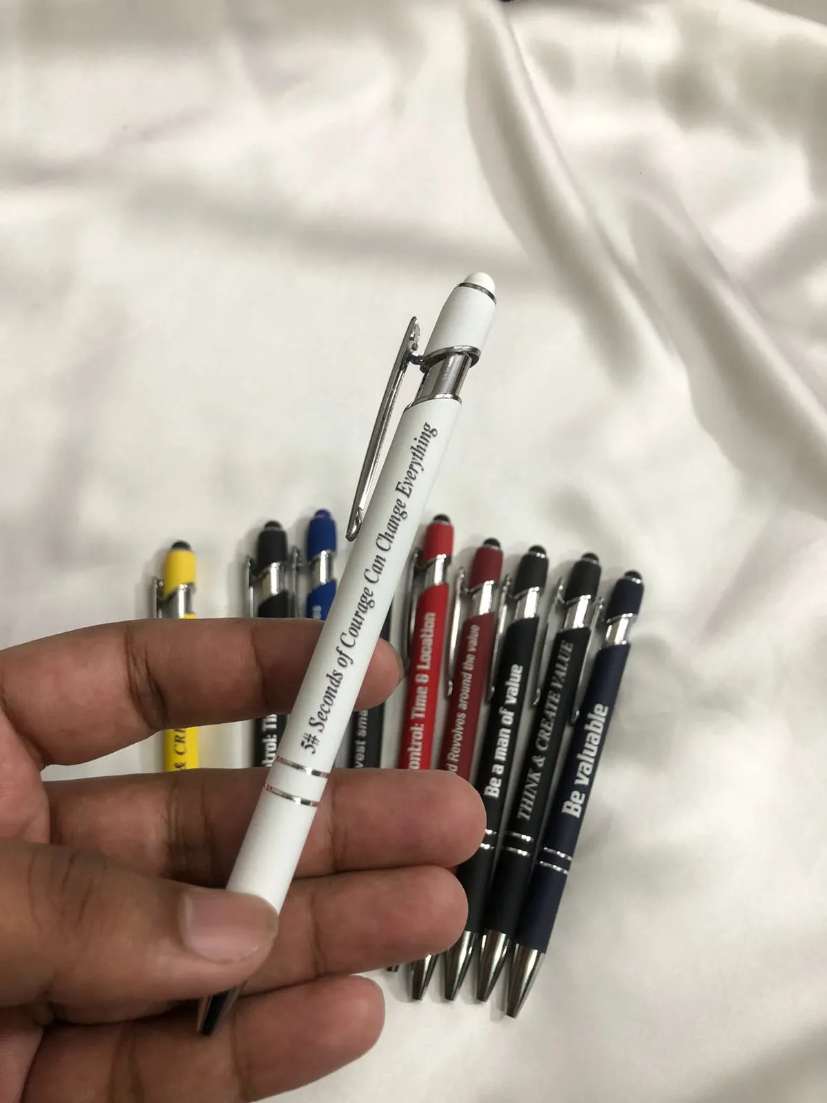 ποΈ White Custom Name Pen | Personalized Engraved Metal Pen | Luxury Writing Gift for Men & Women | Sleek & Elegant Stationery Tool | White Colour Pen - Image 4