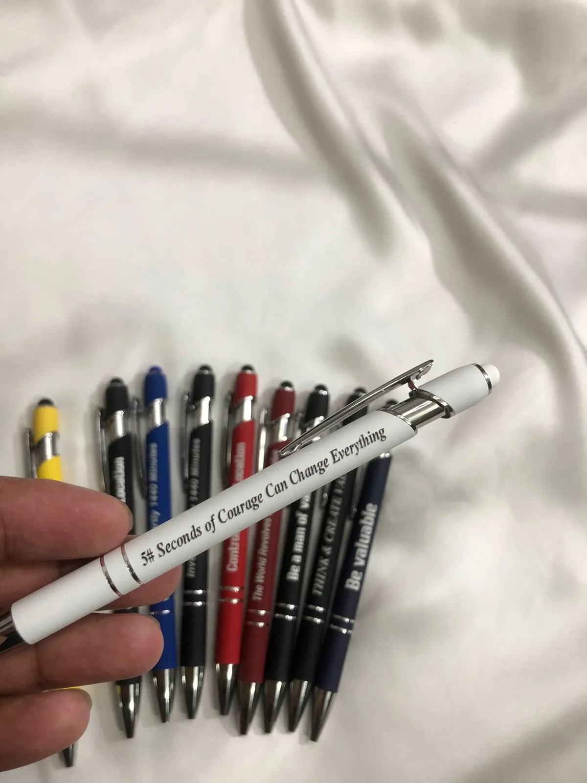 ποΈ White Custom Name Pen | Personalized Engraved Metal Pen | Luxury Writing Gift for Men & Women | Sleek & Elegant Stationery Tool | White Colour Pen